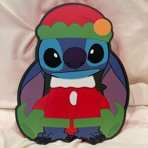 Disney Lilo & Stitch Christmas Elf Large Box Wall Sign Decor NWT